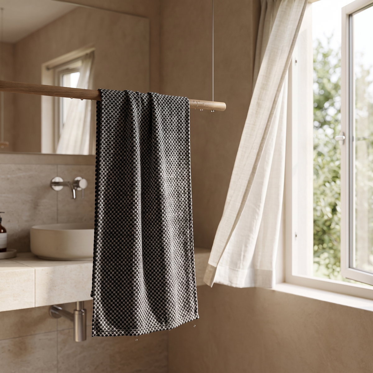 Serviette de douche exfoliante Totono