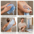 Serviette de douche exfoliante Totono